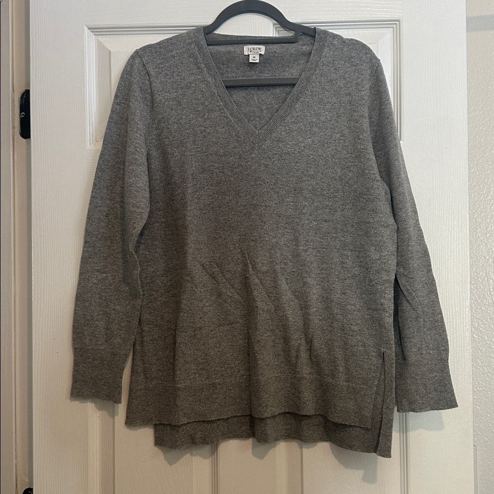 J. Crew Heather Gray Knit Top